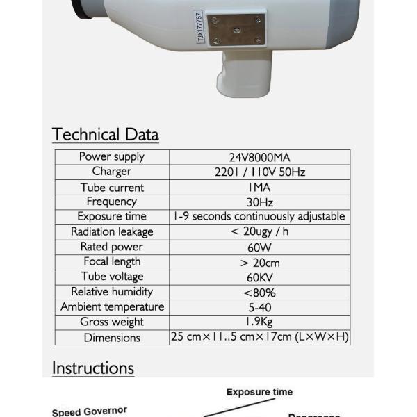 Imaging Handheld Digital Teeth X Ray Machine Wireless Medical Equipment