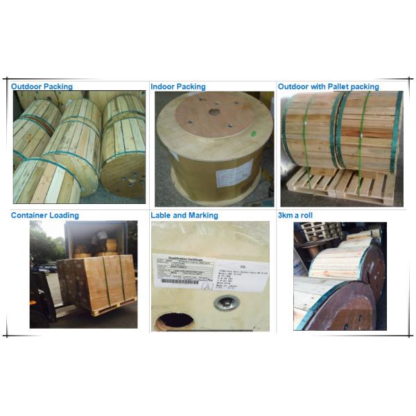 Outdoor FTTH Fiber Optic Drop Cable Single Mode With PVC Or LSZH Jacket
