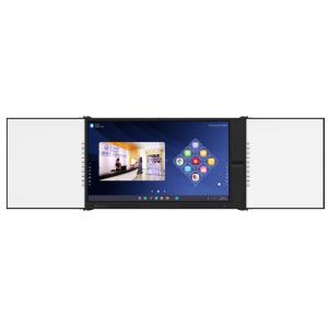 Intelligent 2 Sided Black Green Whiteboard With 75 86 Inch Android Touch Panel Board With Camera Mic Document Scanner Mobile Stand For Office School Educations