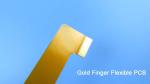 Single Sided Flex PCB Strips Built on 1oz Polyimide with PI Stiffener and Gold