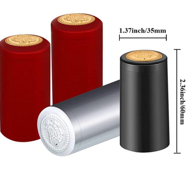 Quality Healthy Lead Free Glass Wine Bottle Capsule Shrink Cap For Cellar And Home Packaging for sale