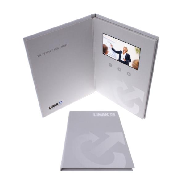 Quality Electronic Automatic LCD Video Greeting Card With Artwork Soft Cover for sale