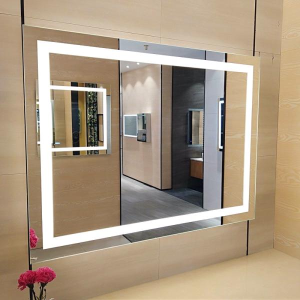 Custom Decorative Wall LED Touch Sensor Bathroom Magnifying Vanity Mirror With Light