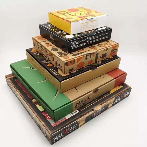 Pizza Package Carton Square Custom Paper Box Custom Logo Printed