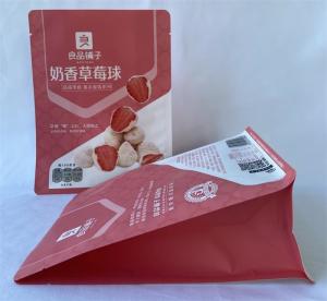 Buy cheap Matt Varnish Custom Stand Up Pouches 100 Microns Waterproof For Snacks product