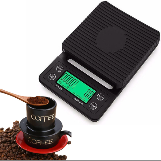 Multifunctional electronic coffee scale 5kg/0.1g 3kg/0.1g Timer Scale Black Coffe