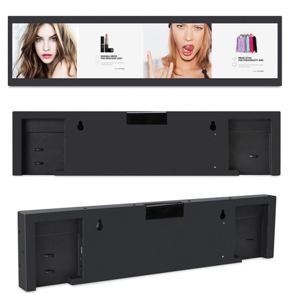 Quality Indoor Stretched Display Screen 28 Inch LCD Advertising Display Wall Mounted for sale