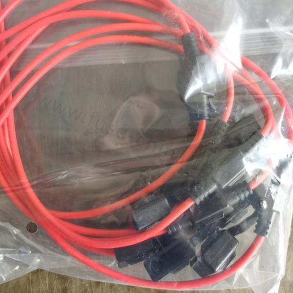 FHAC0002ZXJA 30A 12AWG UL1015 Black Red Wire Universal Inline ATO ATC Auto Blade Fuse Holder