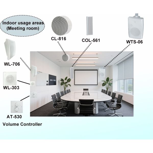 6w 6-inch Waterproof Ceiling Speaker Aluminum Material White Round Shape for Restaurant