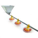 Feeding equipment for breeding chicken feed line barrel type metering synchronou