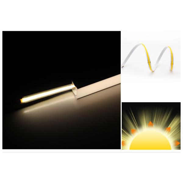 COB LED Strip Light Dot Free 10W 384 LED Per Meter 8mm PCB Width RA95