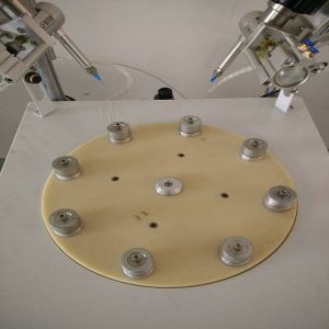 Eight Station Glue Dispenser Machine 500mm*850mm*1300mm Adhesive Dispensing