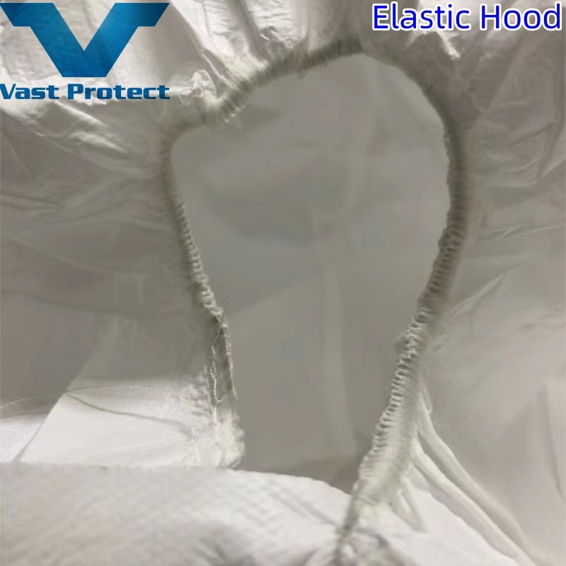 Type 5/6 Disposable White Breathable Anti-Static Soft Microporous Protective Coverall