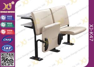 Foldable Comfortable Soft Leather Lecture Hall Seating / Student Classroom Chairs