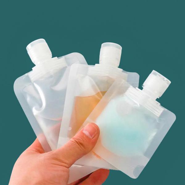 Quality 200ml 100ml Bulk Spout Pouch Multi Functional Stylish Flap Spout Bag Everyday Convenience for sale