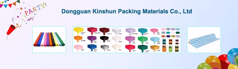 Heavy Duty Solid Color Plastic Table Cover for Rectangle Tables
