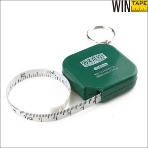 Fiberglass Keyring Tape Measure , Customized Measuring Tape With Button Control