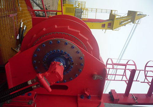 Customized Wire Rope Hydraulic Crane Winch 60KN Large Machine
