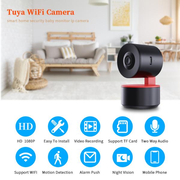 H.264 1080p Tuya PTZ Camera Outdoor Wireless Security Camera Pan Tilt Zoom