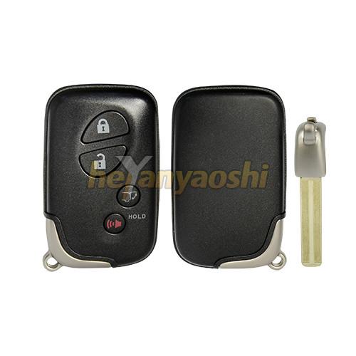 Quality Lexus 4 Buttons Smart Key Shell with Emergency Key Insert for sale