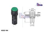Green Protected Power Led Indicator Lamp / Led Voltage Indicator OEM Service