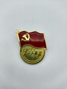 Buy cheap Safty Communist Lapel Pins Electroplate Diecasting Colour Filling product