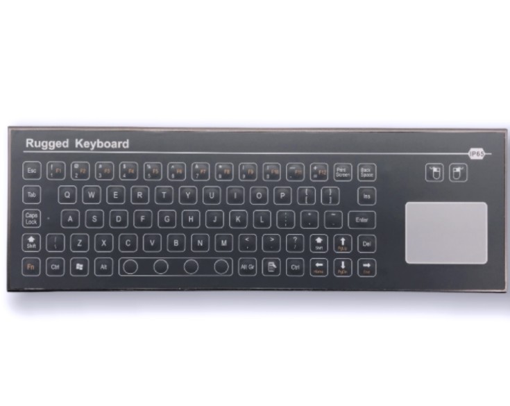 Explosionproof Panel Mounted Keyboard 71 Keys IP67 Industrial Membrane Keyboard