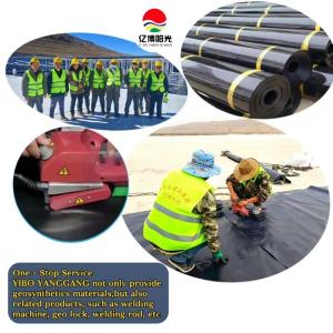China HDPE Geomembrane Pond Liner Reservoir Liner 500 Micron 750 Micron 1000 Micron for Pond on sale