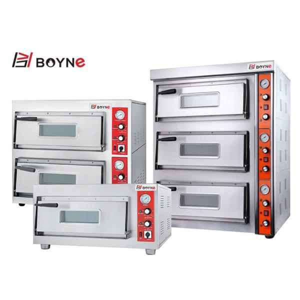 Fast Heating Baking Pizza Oven Double Deck Pizza Stove Electrical Or Gas Available