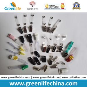 Plastic Custom Office Stationery Badge Clips PVC Strap Paper Fasteners