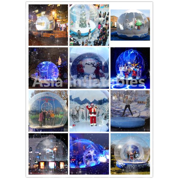 Durable Human Inflatable Snow Globe / Inflatable Tent For Chirstmas