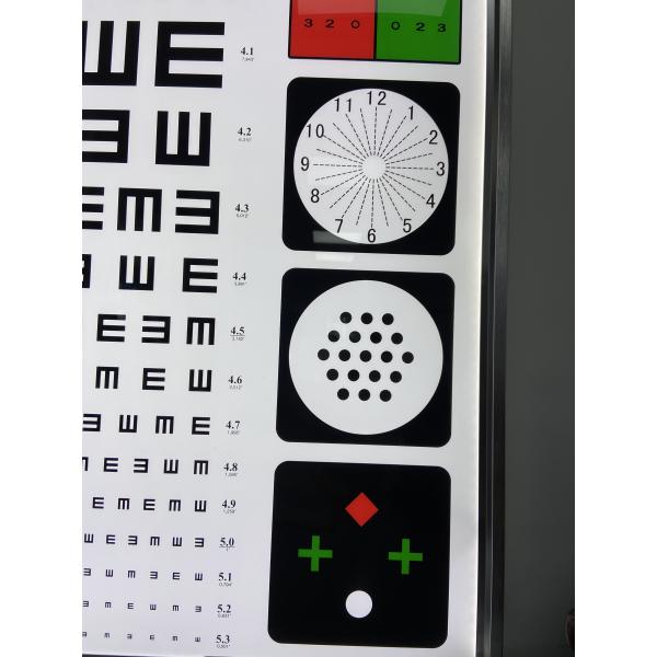 Decimal Type Four Hole 5m 16.4 Feet Vision Test Chart