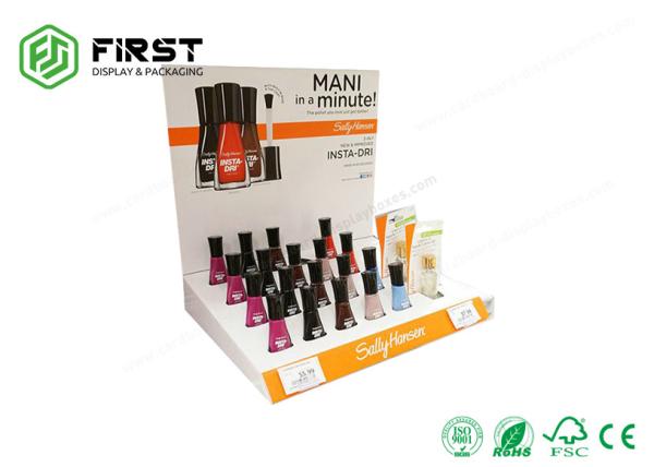 OEM Customized Colorful Printing Cardboard Counter Display Boxes With Holes For