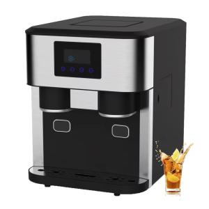 Ice Cube Maker Electric Stainless Steel 18kg Small Countertop Portable Ice Block Machine for Commercial Home