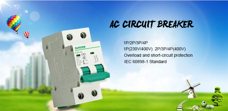 Overload 4.5KA SCB8-63 C45 C20 AC MCB Switch