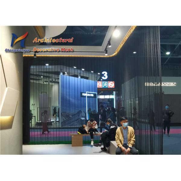 1.2mm Coil Drapery Mesh Household Fair Dividers Arc Boundary Curtain Aluminium