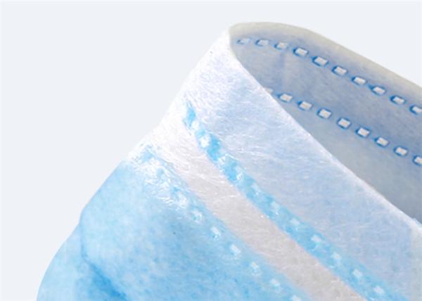 Quality Three Player Anti Pollution Face Mask , Civil Blue Disposable Face Mask for sale