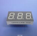 Triple Digit 7 Segment LED Digital Display For Instrument Panel Indicator 0.40