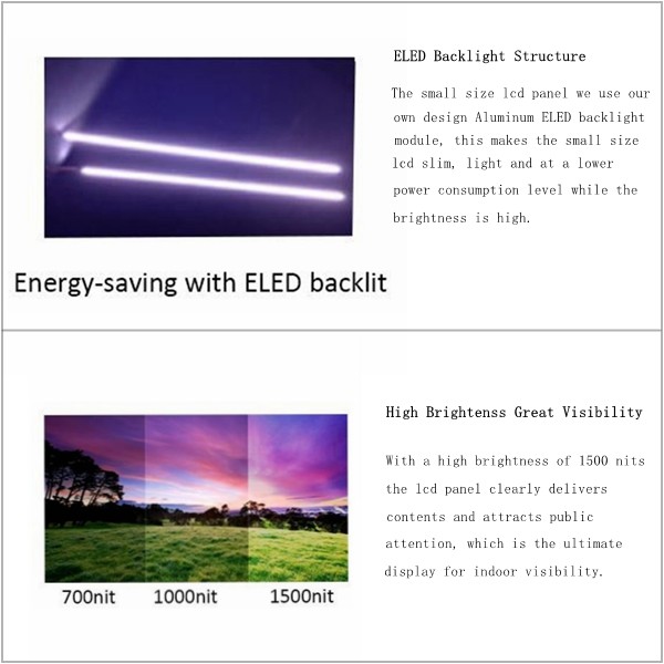 15 Inch Small Lcd Display Panel Module Sunlight Readable Display 20 Pin