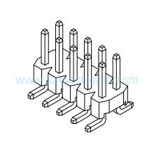Buy cheap Double row surface mount 2.0mm pitch pin connector product