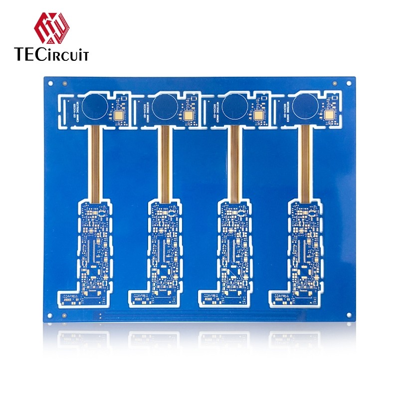 1.2mm Thickness 4 Layer Rigid Flexible PCB Printed Circuit Board Immersion Gold 2U"