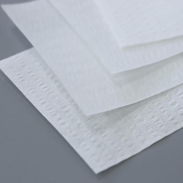 Quality 55% Polyester / 45% Wood Pulp Corrugated Pattern Dust-Free Paper for industrial wiping for sale