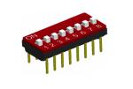 Twin Contacts Low Profile Box Type Dual Inline Package DIP Switch