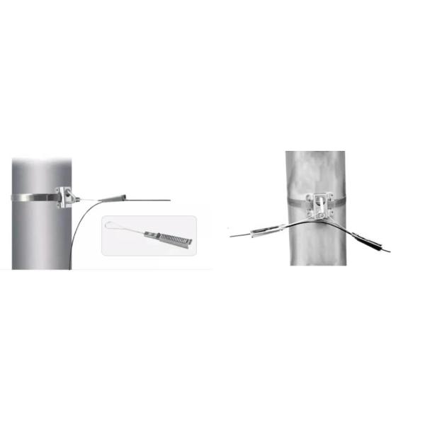 FTTH Stainless Steel Flat Cable Drop Clamp and Wire Clamp