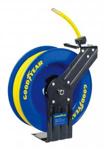 China Corrosion resistant powder coating Goodyear Air Hose Reel w/ 15m Hose on sale