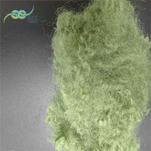 Buy cheap Green Hollow Conjugated Recycled Polyester Staple Fiber Siliconized 15D Fiber product
