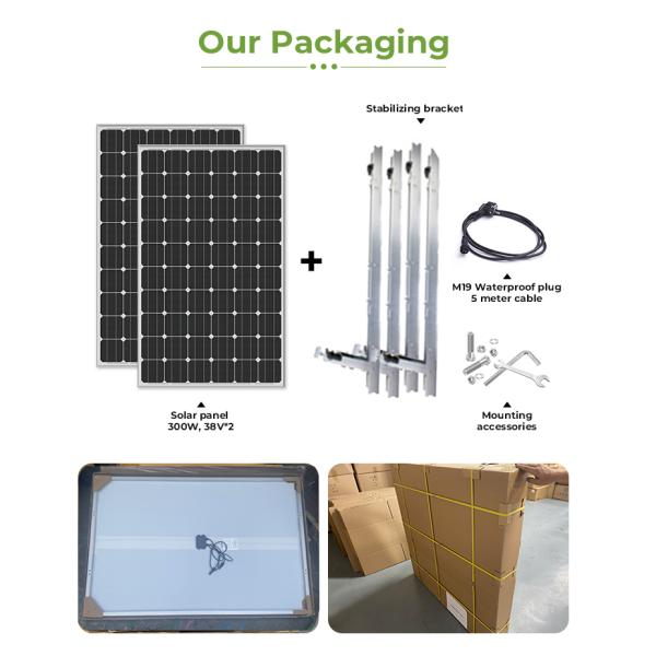 ROHS Flexible Solar Power Panel Kit 600W 800W For Balcony