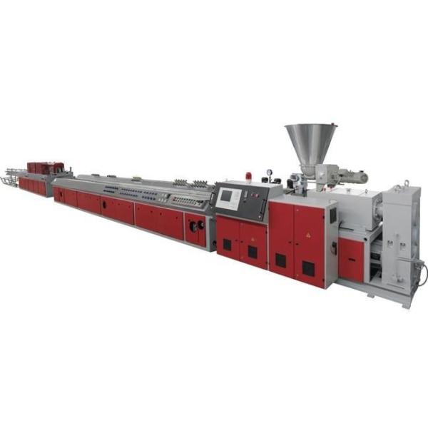 WPC Machine Wood Plastic Composite Decking Hollow Solid Deck Flooring Post Composite Profile Rail Extrusion Production Line