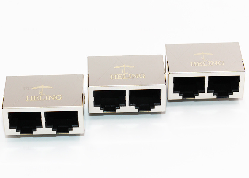 RoHS ISO9001 Shielded Rj45 Multiple Port Connectors MJ5908-B112-BRF4