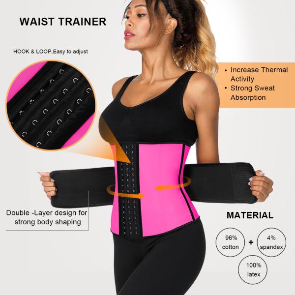 Nonwoven Weaving Method Red Waist Trainer for Women HEXIN High Waist Tummy Control